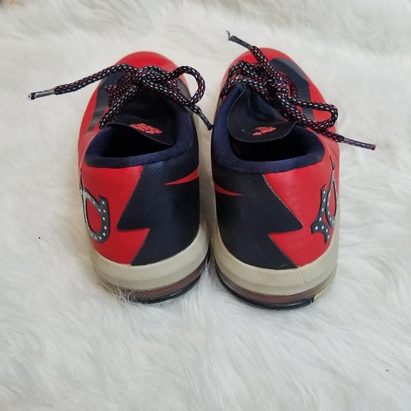 KD 6 "DC" Nike Red and Blue, Size Y6 - Picture 3 of 6